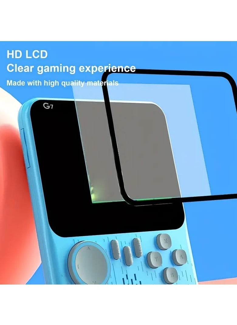 Generic - G7 Ultra-thin Mini Retro Handheld Portable Game Console 3.5-Inch LCD Color Screen Built-In 666 Game with Inbuilt Speaker Connect with TV Gameboy Best Gifts for Kids Game Box - Image 1