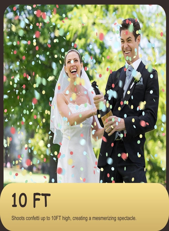 POPUPARTY Champagne Bottle Party gold confetti Popper - 15.3'' (1 Pc.) - for Birthday, graduation，Celebration, Wedding, New Year, Party Decoration - Image 2