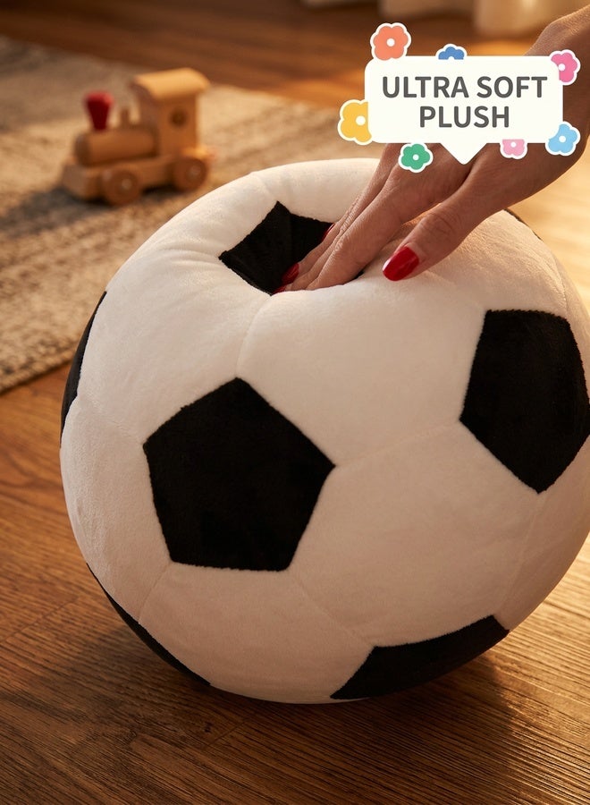 Beauenty Plush Soccer Balls Plush Pillow,Soft Soccer Ball,Durable Football Fluffy Toy,Soccerball Gift For Kids Boy Baby(9 Inches/23cm) - Image 2
