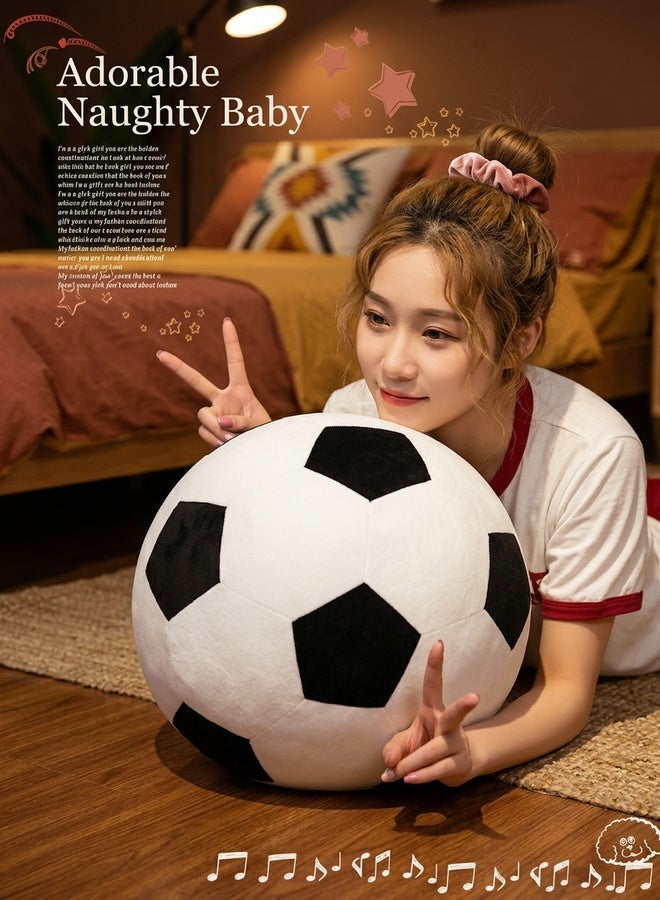 Beauenty Plush Soccer Balls Plush Pillow,Soft Soccer Ball,Durable Football Fluffy Toy,Soccerball Gift For Kids Boy Baby(9 Inches/23cm) - Image 5