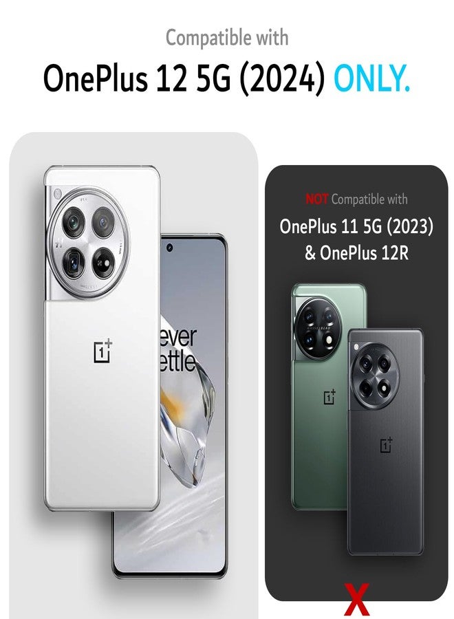 توديا جراب هاتف TUDIA MergeGrip متوافق مع Magsafe لهاتف OnePlus 12 5G 2024 - تصميم عسكري، مقاوم للصدمات، مقاوم للانزلاق، غطاء حماية متين - أسود مطفي - Image 2