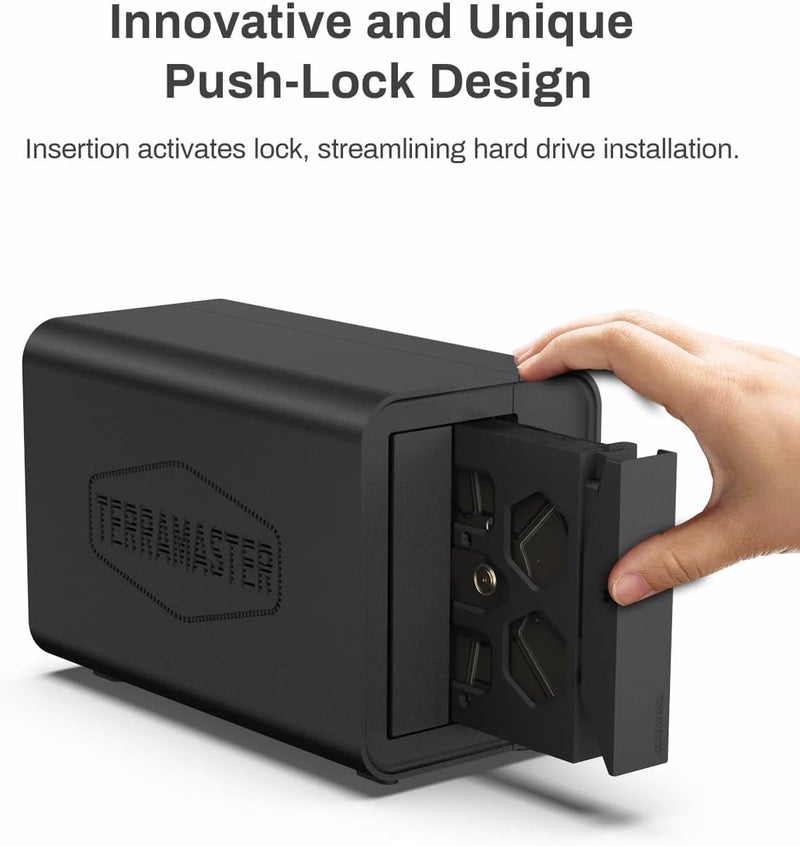 تيراماستر غلاف RAID USB من TERRAMASTER D2-320 – USB 3.2 Gen 2 10Gbps Type C، 2 فتحات، يدعم RAID 0، 1، فردي، JBOD (بدون أقراص) - Image 5