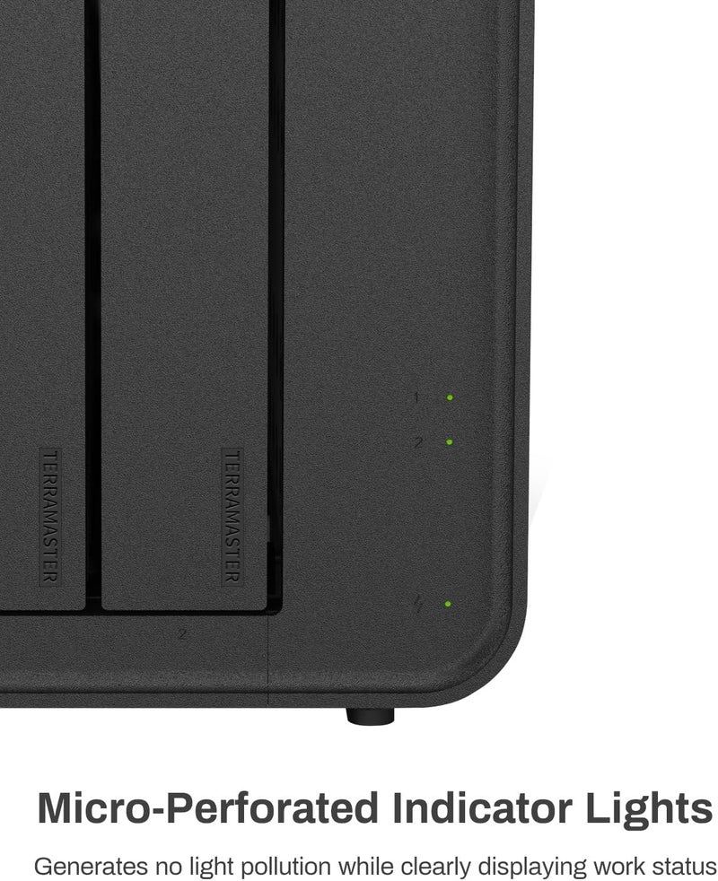 تيراماستر غلاف RAID USB من TERRAMASTER D2-320 – USB 3.2 Gen 2 10Gbps Type C، 2 فتحات، يدعم RAID 0، 1، فردي، JBOD (بدون أقراص) - Image 2