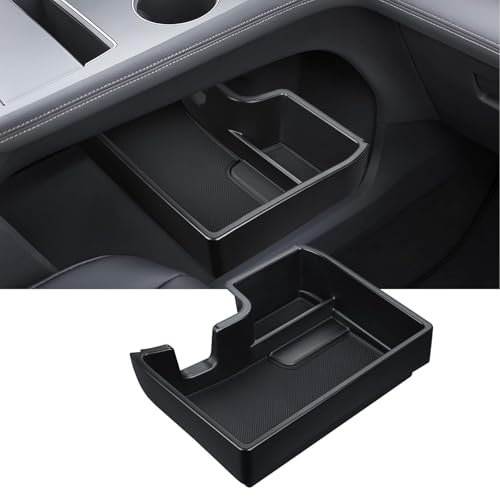 Ecarzo 2025 Upgraded Console Bottom Organizer Compatible with 2021-2025 Toyota Sienna Accessories, Lower Center Console Tray Storage Box with Multiple Compartments - Image 1