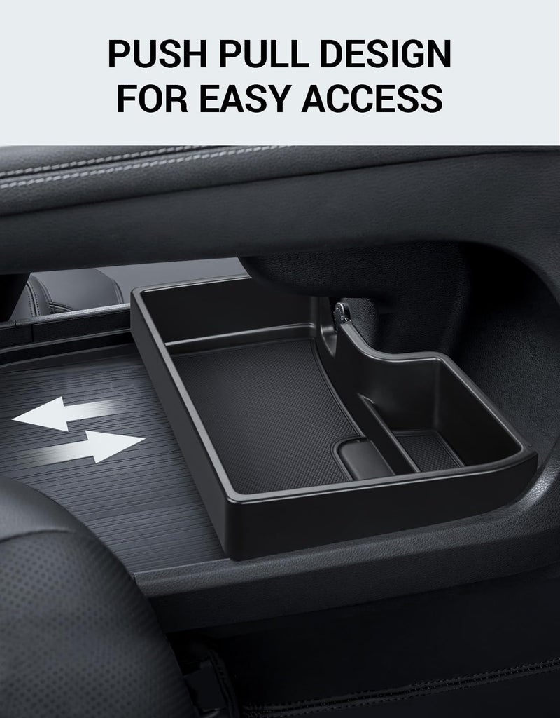 Ecarzo 2025 Upgraded Console Bottom Organizer Compatible with 2021-2025 Toyota Sienna Accessories, Lower Center Console Tray Storage Box with Multiple Compartments - Image 3