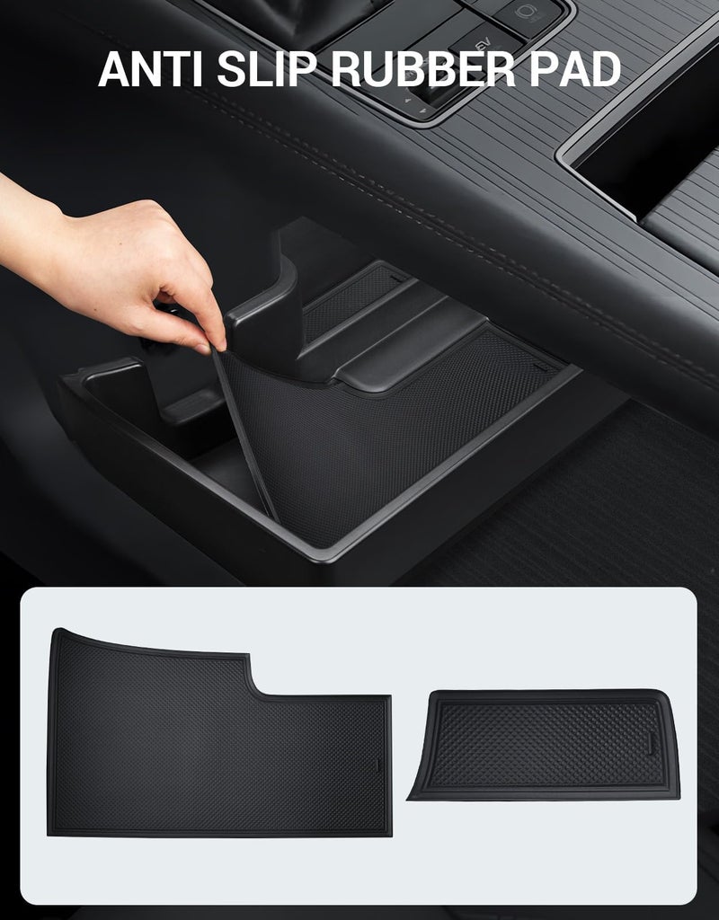 Ecarzo 2025 Upgraded Console Bottom Organizer Compatible with 2021-2025 Toyota Sienna Accessories, Lower Center Console Tray Storage Box with Multiple Compartments - Image 4