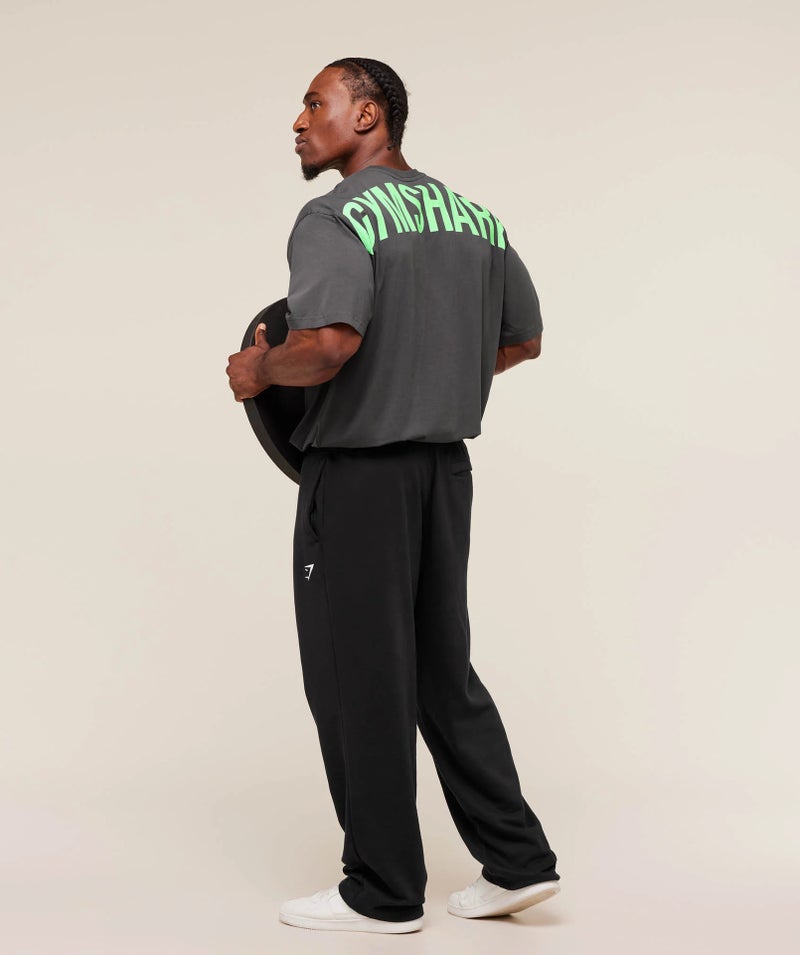 GYMSHARK New Running T-Shirt for Men - Breathable, Loose Fit, Cotton Print