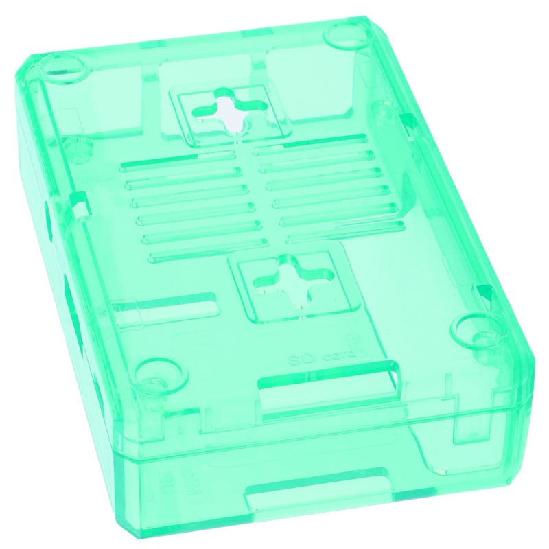 Shell Protective Frosted Box Case Cover ABS for Raspberry Pi 3B 3B+ D Style with Screw(Green ) - Image 5