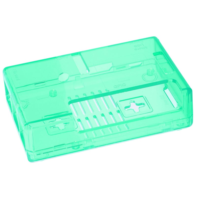 Shell Protective Frosted Box Case Cover ABS for Raspberry Pi 3B 3B+ D Style with Screw(Green ) - Image 2