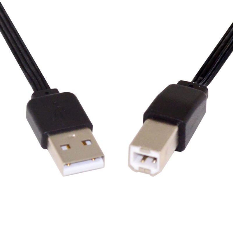 سي واي كابل بطول 13 سم USB 2.0 من نوع A ذكر إلى نوع B ذكر مسطح ورفيع من نوع FPC لطابعة Scanner Disk - Image 1