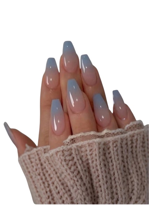 Long artificial nails 24PCS Multicolor