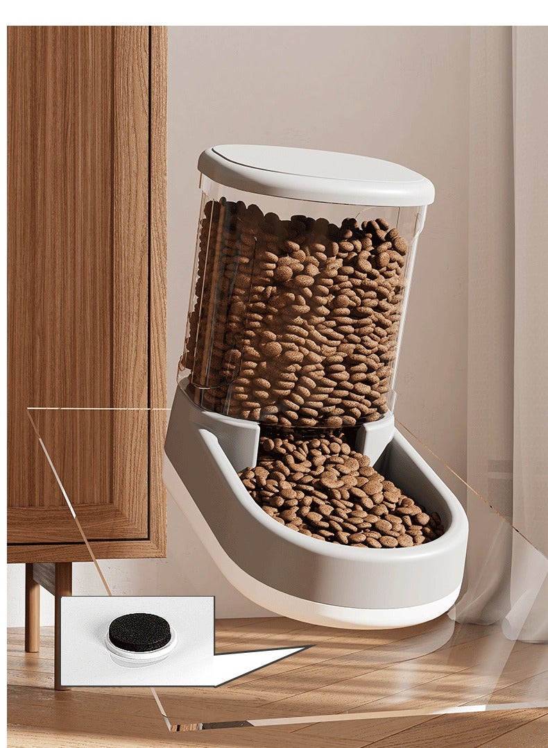 أكويلوكس Dispensador automático de alimentos y agua para mascotas de gran capacidad para perros interiores - Estación de autoalimentación con alimentador de gravedad y cuenco para agua - Image 3