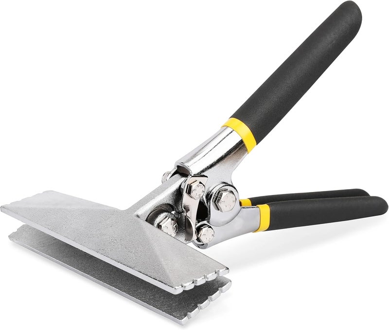 Hurricane Sheet Metal Hand Seamer, 6 Inch Straight Jaw Sheet Bender Tools for Flattening Metal, Bending Pliers with Double Dipped Cushion Handle, Grip Strength and Versatility - Image 1