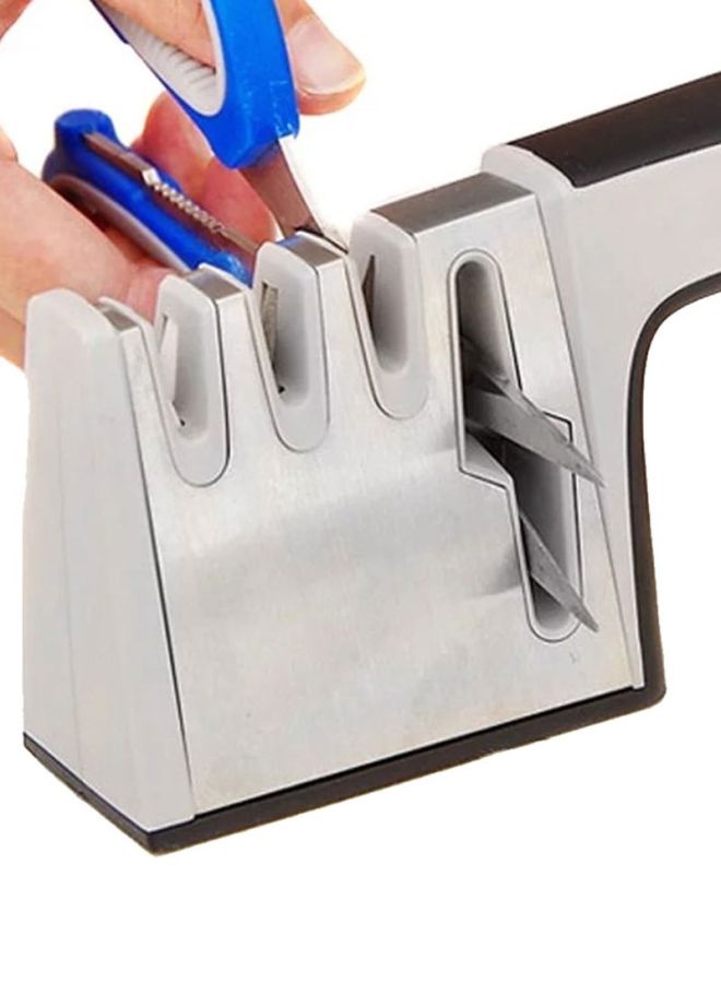 Sharpdo 4-In-1 Knife Sharpener Silver 23x5.7x9cm - Image 5