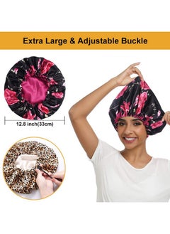 5Pcs Drawstring Large Satin Bonnet For Black Women, Double Layer Reversible Silk Hair Cap For Curly Hair Braids,C - pzsku/Z414B263F4C880873D96FZ/45/_/1733731462/e0a64849-86ee-4a0f-96f5-1f5438e4dd37