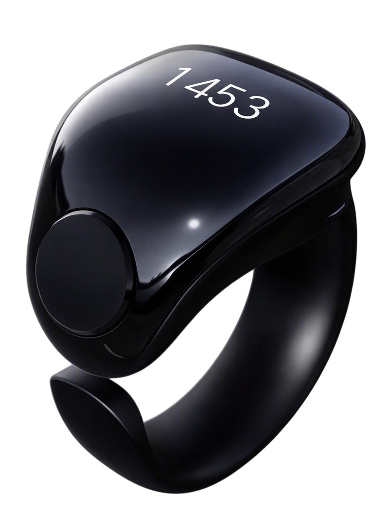 WESLAMIC iTasbih Smart Electronic Tasbeeh Ring Designed to Meet Muslims' Needs for Tasbeeh Reminders and Prayer Times Waterproof and Dust Resistant with OLED Screen with 5 Sizes (16/18/20/22/24) - Image 1