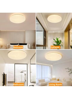 HUA QIANG WANG Round LED Ceiling Light Fixture Modern Simple Ultra-thin Flush Mount Ceiling Lamp for Bedroom Living Room Dining Room Kitchen Island Hallway  - Image 5