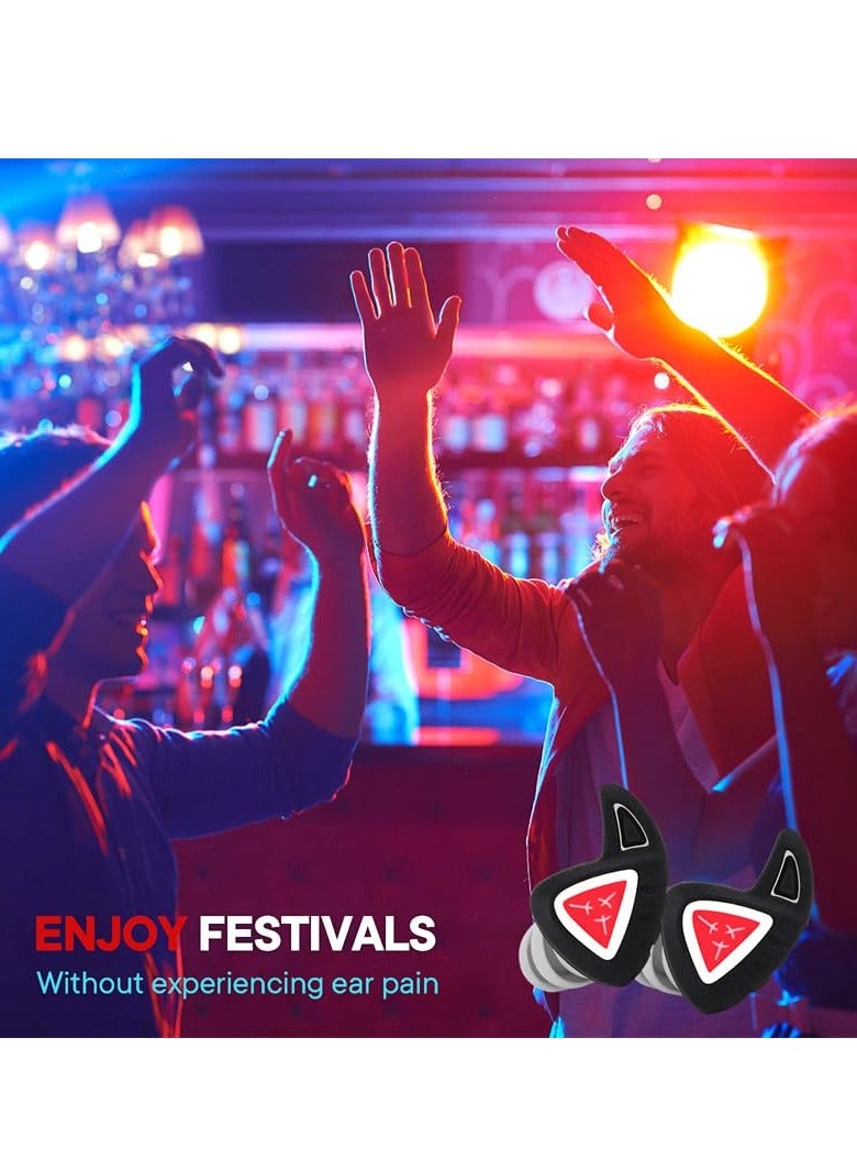 KASTWAVE Ear Plugs, Sleeping Noise Cancelling Reusable Comfortable Silicone Earplugs, High Fidelity Reusable Silicone Noise Cancelling Earplugs for Swimming, for Music Festivals, DJs - Image 5