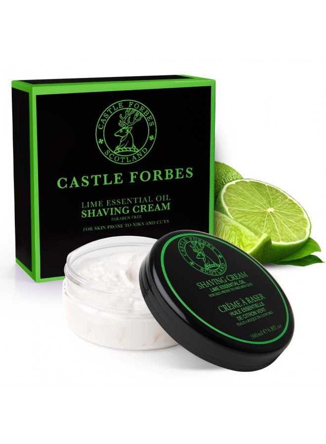 Castle Forbes كريم حلاقة كاسل فوردز بالليمون للرجال، 6.8 أونصة سائلة | رغوة حلاقة مرطبة ناعمة مع زيوت أساسية | يحمي جميع أنواع البشرة من حروق الحلاقة والتهيج | عناية فاخرة بالتجميل واللحية - Image 1