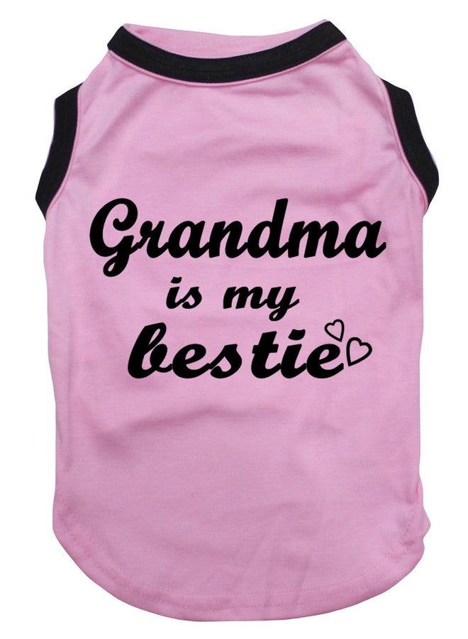 Petitebella Grandma is My Bestie Puppy Dog Shirt (Pink/Black, Small) - Image 2