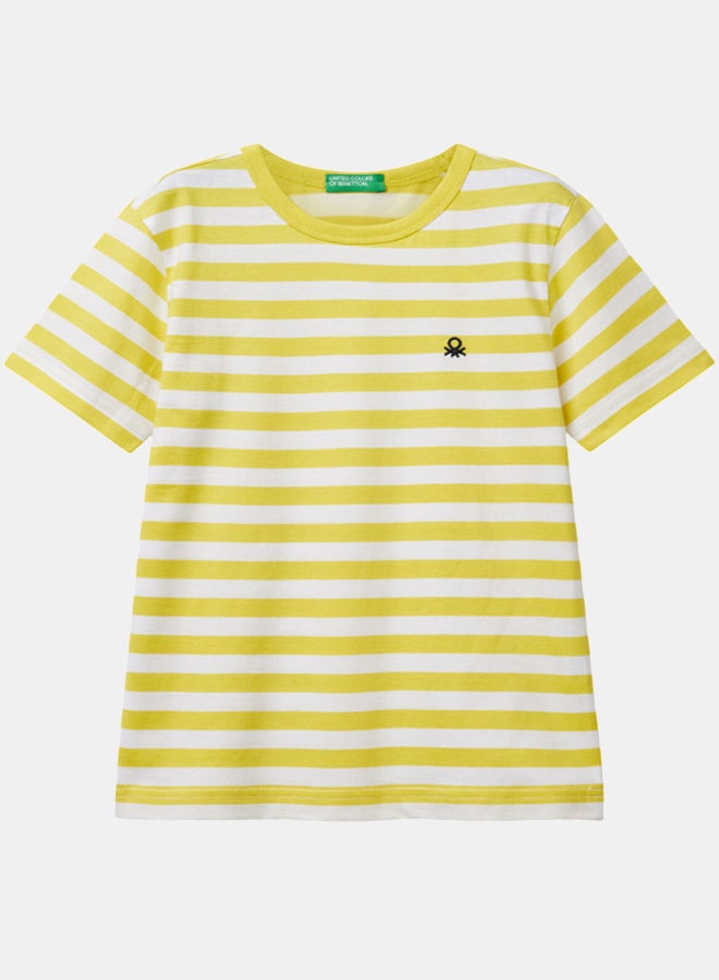 بينيتون تي شيرت مخطط للأولاد - Image 1