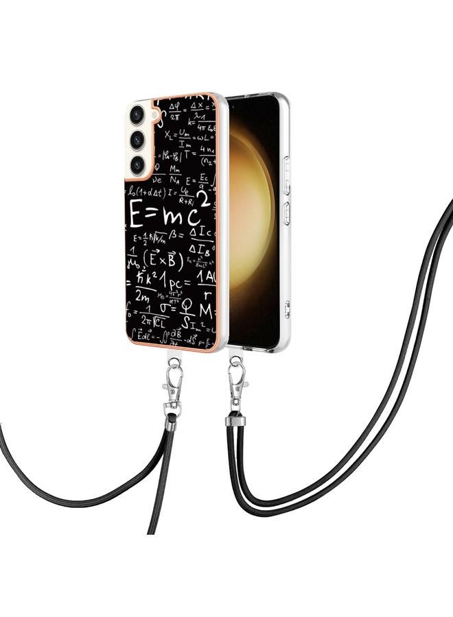 S-TOP Case For Samsung Galaxy S22+ 5G Electroplating Dual-side IMD Phone Case with Lanyard - Image 1