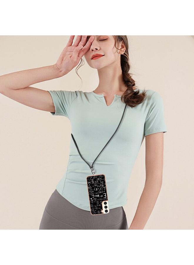 S-TOP Case For Samsung Galaxy S22+ 5G Electroplating Dual-side IMD Phone Case with Lanyard - Image 5