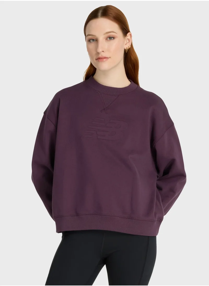 New Balance Logo French Terry Sweatshirt