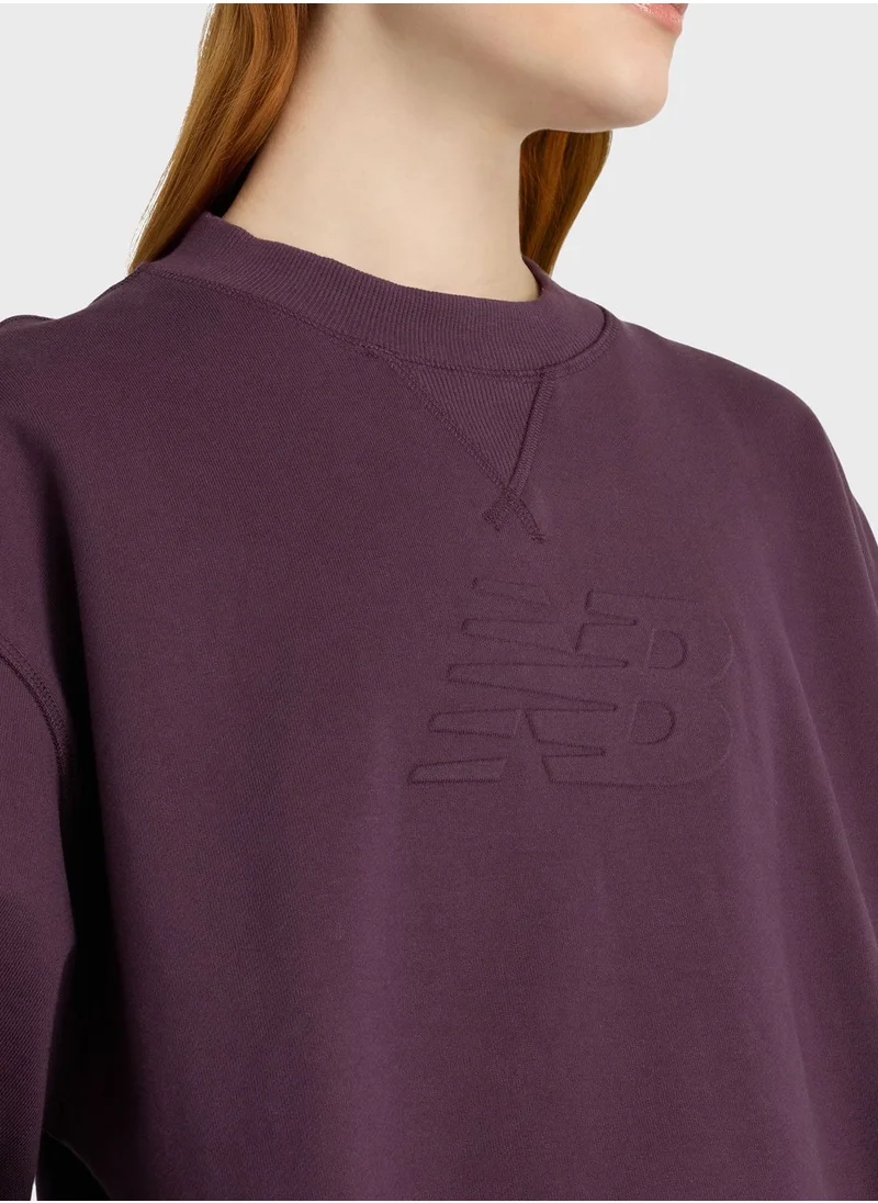 New Balance Logo French Terry Sweatshirt