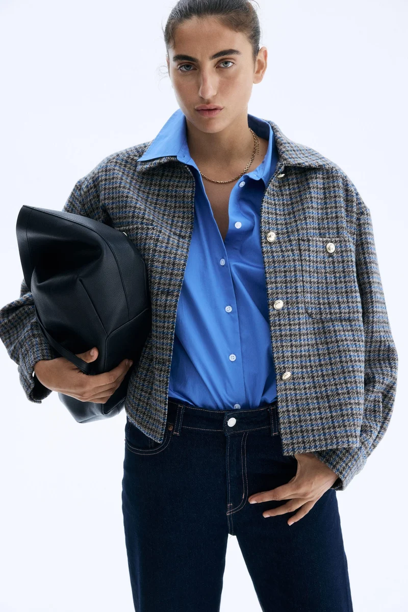 اتش اند ام جاكيت بقصّة فضفاضة