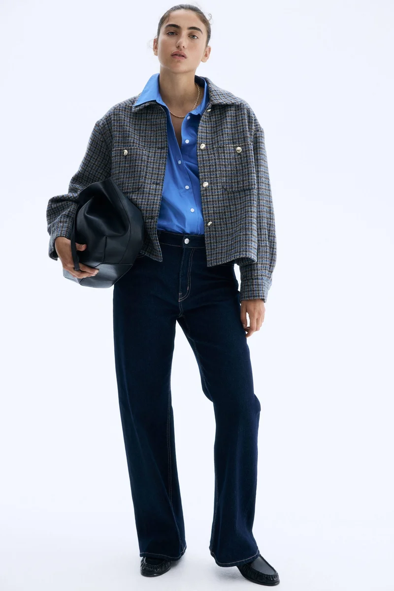 اتش اند ام جاكيت بقصّة فضفاضة