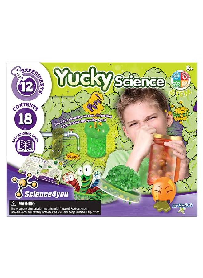 PlayMonster Science4You Yucky Science Have Fun With 12 Gross Experiments Education Activity For Kids Ages 8+ - Image 1