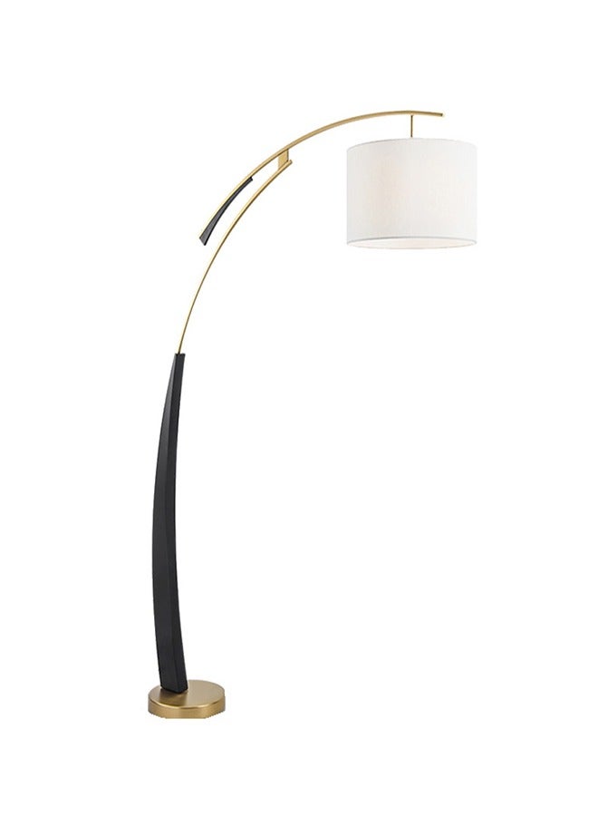 ATM Modern Arc Floor Lamp with Adjustable Fabric Shade - Image 2