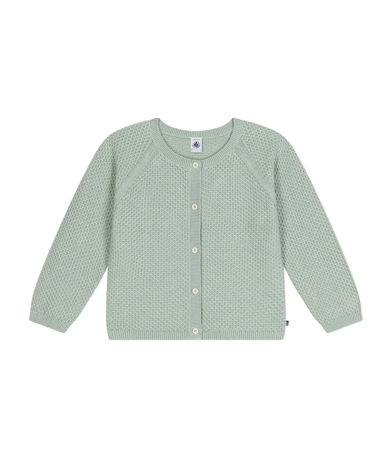 Petit Bateau Girls' Cotton Cardigan