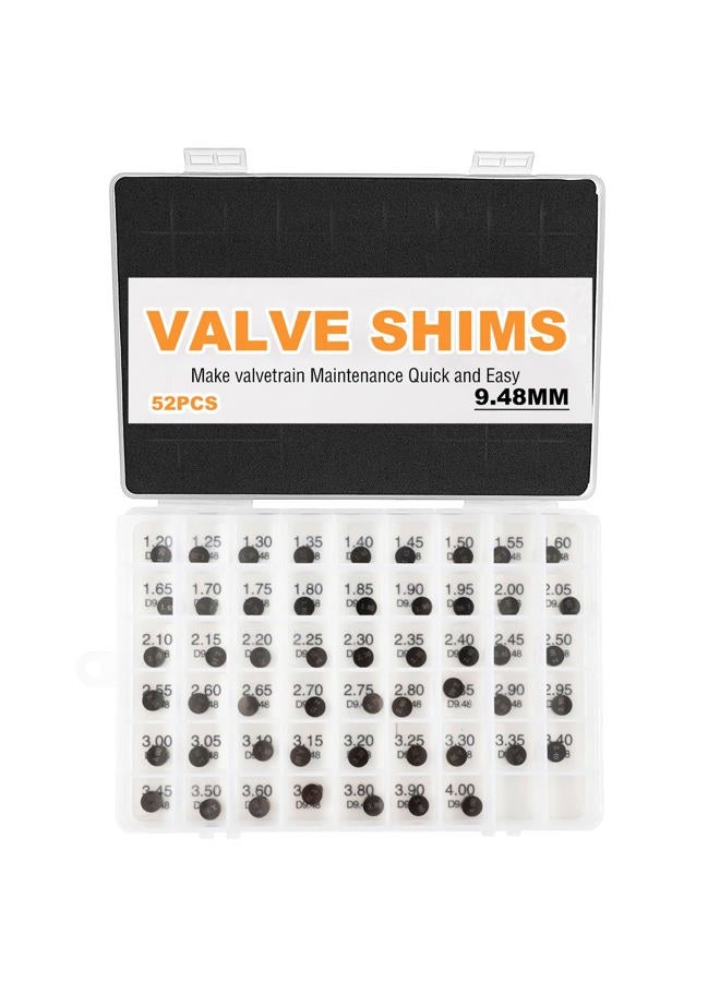FHSJXR 9.48mm Adjustable Valve Shim Kit for Suzuki LT-Z400 QuadSport 2003-2012/LTR450Z LT-R450 QuadRacer 2006-2011,Yamaha YFZ450R YZ250FX YZF-R1 WR250F/Kawasaki KX250 KX450F KLX300R - Image 1