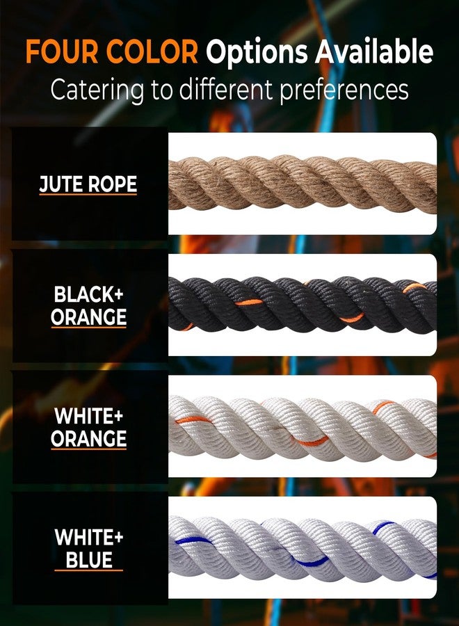 Glitenniy Climbing Rope Black 13.2ft Gym Climbing Rope for Fitness and Strength Training, Rock Climbing and Home Workouts Adult Climbing Rope Kids Outdoor Climbing Rope or Home Indoor Climbing Rope - Image 2