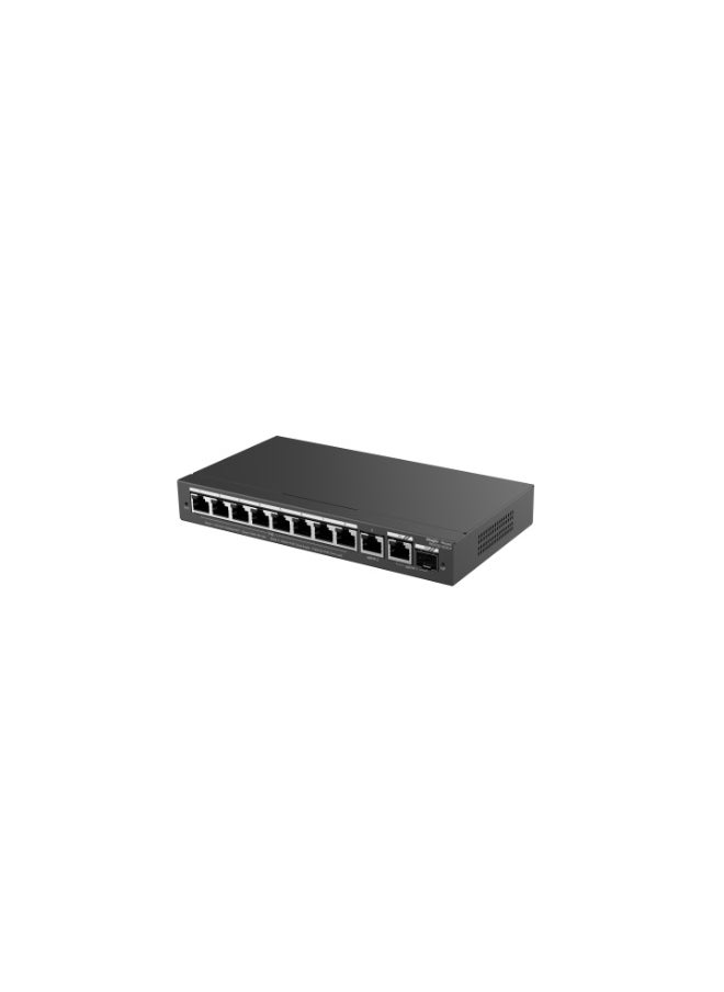 Ruiji Reyee RG-ES210GS-P 10-Port Gigabit Smart Cloud Managed PoE Switch, 8 PoE+ Ports (IEEE 802.3af/at), 2 Non-PoE Ports, 802.1Q VLAN, QoS, Link Aggregation, Fanless Design, Energy Efficient, Remote Management via Cloud and Mobile App  - Image 4