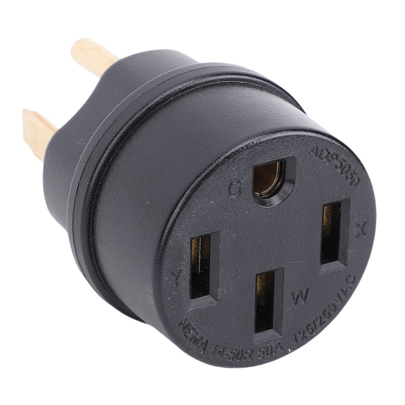 Generator Adapter Plug 50A Support for NEMA 14-50P to 14-50R for RV Campground Generator Power Socket - Image 1