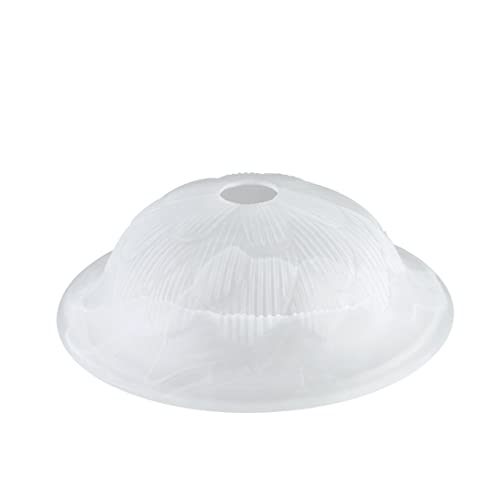 Aspen Creative 23151-11A Replacement Alabaster Glass Shade for Medium Base Socket Torchiere Lamp, Swag Lamp, Pendant, 1 Light Wall Sconce & Island Fixture, 11-3/4" Diameter x 3-7/8" High, 1 Pack - Image 2
