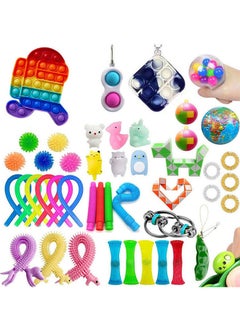 Loquat 45-Piece Simple Dimple Mini Bubble Sensory Non-Toxic Stress Relief Fidget Toy Set 