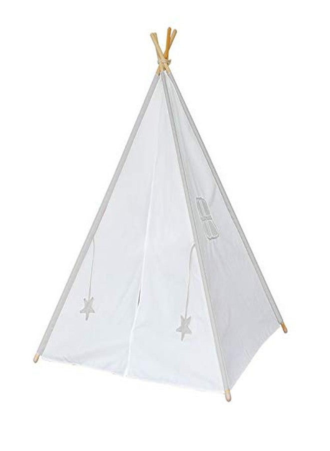 Creative Textiles Tent House for Kids Cotton Tent House/Play House for 2 Yrs&Above Kids White, 1 Party Theme - Image 1