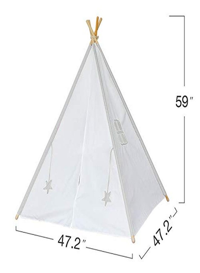 Creative Textiles Tent House for Kids Cotton Tent House/Play House for 2 Yrs&Above Kids White, 1 Party Theme - Image 2