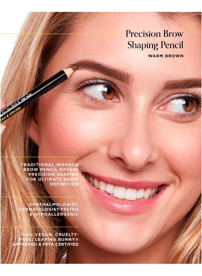 Arches & Halos Precision Brow Shaping Pencil in Warm Brown, 0.2 oz - Image 3