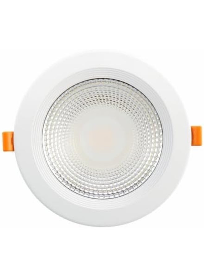 FUTURE | LED Recessed | Downlight | COB | Ceiling Light | Round | High Brightness | Indoor (7 Watt White 6000K)  - Image 1