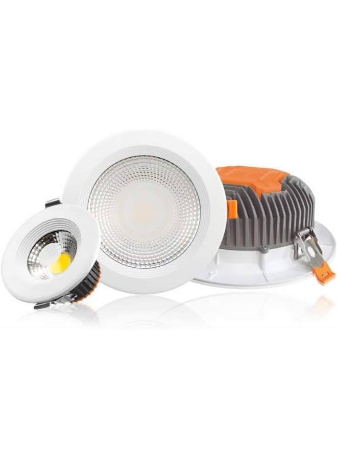 FUTURE | LED Recessed | Downlight | COB | Ceiling Light | Round | High Brightness | Indoor (7 Watt White 6000K)  - Image 3