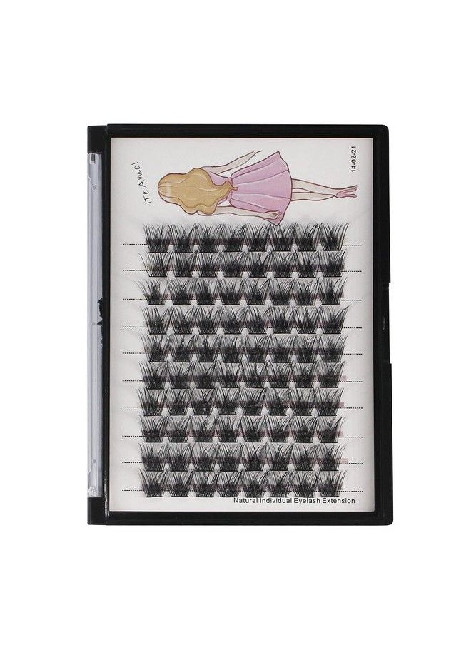 Bodermincer مس lashes فردية من د curl واسعة cluste تجمعات من mink تمديد رموش صناعية طبيعية 3D حجم روسي رموش صناعية فردية ماكياج 1018 مم للاختيار (12 مم)  - Image 1