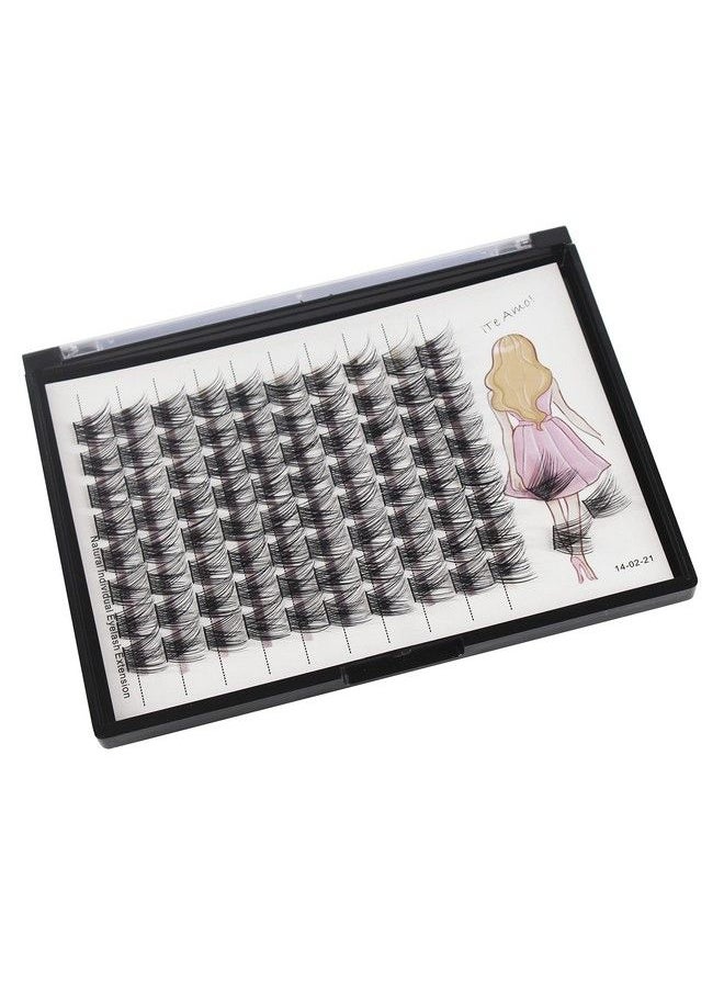 Bodermincer مس lashes فردية من د curl واسعة cluste تجمعات من mink تمديد رموش صناعية طبيعية 3D حجم روسي رموش صناعية فردية ماكياج 1018 مم للاختيار (12 مم)  - Image 5