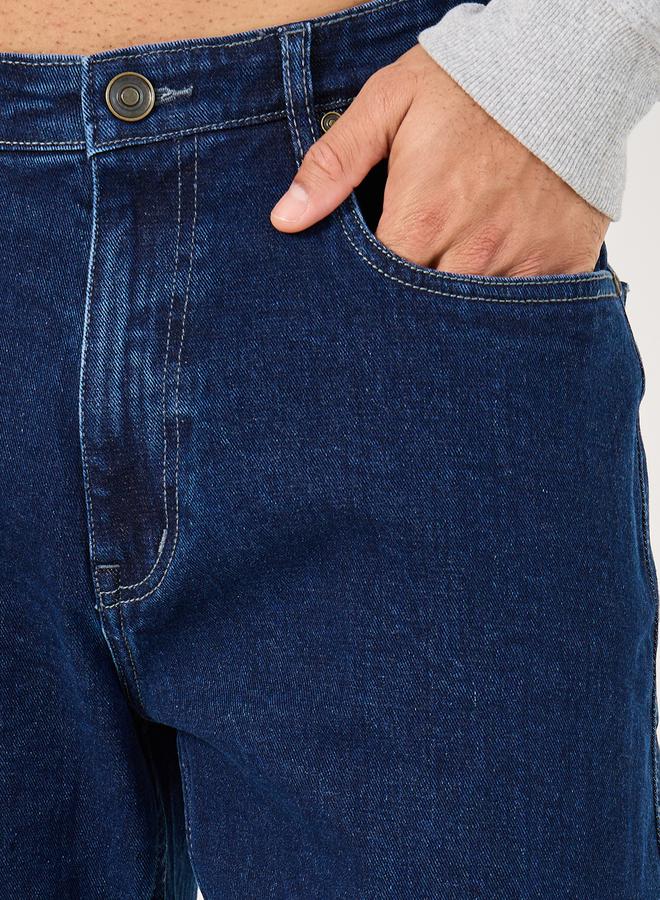 ستايلي جينز كاربنتر بقصة مستقيمة وخصر متوسط - Image 3