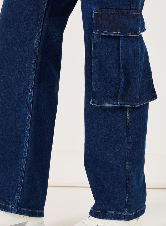 ستايلي جينز كاربنتر بقصة مستقيمة وخصر متوسط - Image 4