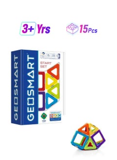 GeoSmart Start Set 15 Piece Geomagnetic Stem Construction Kit For Ages 3+  - Image 1